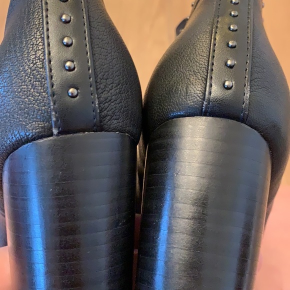 💕HP💕Saks Fifth Avenue black leather studded boots - Picture 13 of 16